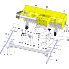 Sweeper with collector - 2012-2024 - 13-3910-11 - Stiga Front Mower Frame Diagram