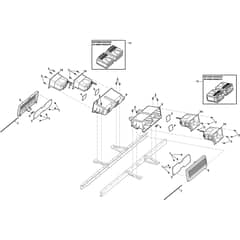Swift 372e - 2022-2025 - 2T0250481/ST1 - Stiga Ride On Mower Battery Support Diagram