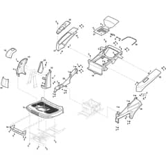 Swift 372e - 2022-2025 - 2T0250481/ST1 - Stiga Ride On Mower Bodywork Diagram