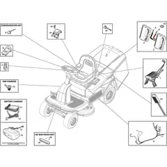 Swift 372e - 2022-2025 - 2T0250481/ST1M - Stiga Ride On Mower Electric Parts Diagram
