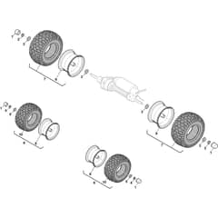 Swift 372e - 2022-2025 - 2T0250481/ST1W - Stiga Ride On Mower Wheel Diagram