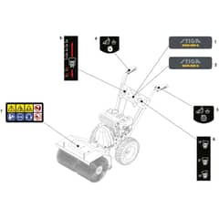 SWS 600 G - 2016-2017 - 219602532/S16 - Stiga Sweeper Labels Diagram