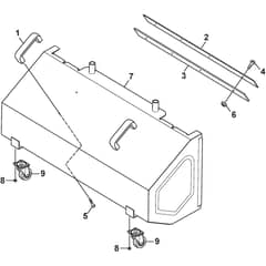 SWS 600 G - 2017-2026 - 219602532/S17 - Stiga Sweeper Collecting Box Diagram