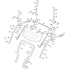 SWS 600 G - 2017-2026 - 219602532/S17 - Stiga Sweeper Handle Diagram