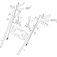 SWS 800 G - 2016-2017 - 219802532/S16 - Stiga Sweeper Handle Diagram