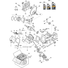 SWS 800 G - 2016-2017 - 219802532/S16 - Stiga Sweeper Piston, Crankshaft Diagram