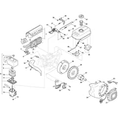 SWS 800 GE - 2020-2026 - 219802532/ST1 - Stiga Sweeper Starter Assy, Tank Diagram