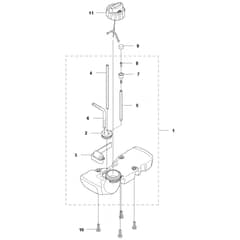 McCulloch T22 LCS - 9666318-01 - 2012-01 - Fuel Tank Parts Diagram