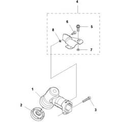 McCulloch T22 LS - 9666319-01 - 2012-01 - Bevel Gear Parts Diagram