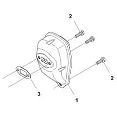McCulloch T22 LS - 9666319-01 - 2012-01 - Muffler Parts Diagram