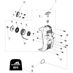 McCulloch T26 CS - 967207701 - 2014-02 - Starter Parts Diagram