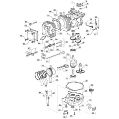 T30M - 2012-2019 - 2T2010436/BQ - Mountfield Ride On Mower Engine Cylinder Diagram