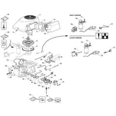 T30M - 2020-2021 - 2T2010483/MC - Mountfield Ride On Mower Engine Assy Diagram