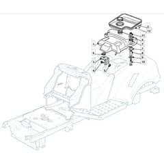 T35H - 2008 - 299964336/BQ - Mountfield Ride On Mower Fuel Tank Diagram