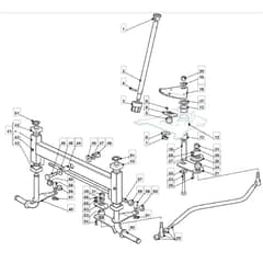 T35M - 2011-2013 - 2T0320436/BQ - Mountfield Ride On Mower Steering Diagram