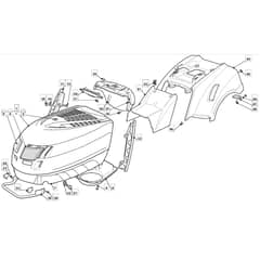 T35M - 2009 - 2T2244436/BQ - Mountfield Ride On Mower Body Diagram