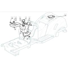 T35M - 2009 - 2T2244436/BQ - Mountfield Ride On Mower Fuel Tank Diagram
