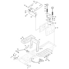 T38 M - 2020-2022 - 2T2510483/MC - Mountfield Ride On Mower Frame Diagram