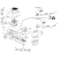 T38H - 2016-2019 - 2T2610406/SF - Mountfield Ride On Mower Carburettor Diagram