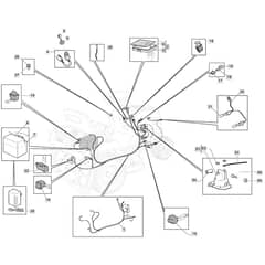 T38H - 2016-2019 - 2T2610406/SF - Mountfield Ride On Mower Electrics Diagram