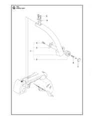 Husqvarna T425 - 2008-curr - Handle