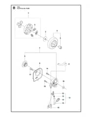 Husqvarna T435 - Clutch & Oil Pump