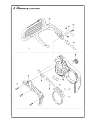 Husqvarna T525 - Chain Brake & Clutch Cover