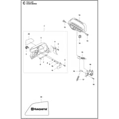 Husqvarna T535i XP - 970716412 - Chain Brake