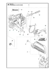 Husqvarna T540XPII - Chain Brake & Clutch Cover