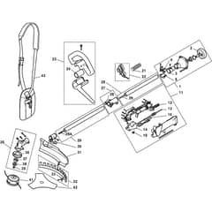 TB 26 J - 2010 - 280720106/10 - Castel Garden Brushcutter Handle Transmission Diagram