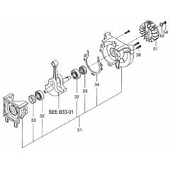 Tanaka TBC-2501D - Crankcase