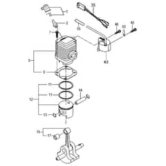 Tanaka TBC-2501SF - Cylinder Piston Crankshaft
