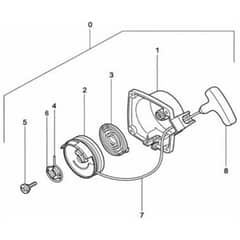 Tanaka TBC-250PF - Recoil Starter