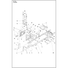 Husqvarna TC112 - 970622201 - Chassis