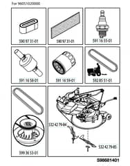 Husqvarna Tc 138 - Frequently Used Parts 2