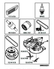 Husqvarna Tc 238 - Frequently Used Parts