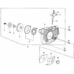 Tanaka TCS-2801S-SC - Recoil Starter