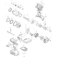 Makita TD003G - Cordless Impact Driver - Power Tool Diagram