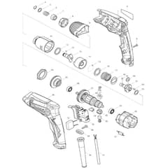 Makita TD0100 - Impact Driver - Power Tool Diagram
