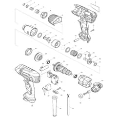 Makita TD0101 - Impact Driver - Power Tool Diagram