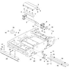 Belle TDX 650 A - Chassis & Vibrator Assembly