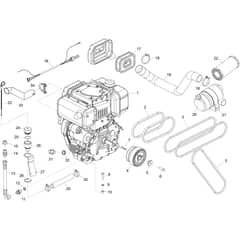 Belle TDX 650 A - Yanmar L100N Engine Assembly