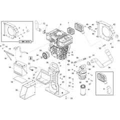 Belle TDX 650 Twin Drum Roller - Yanmar L100N Engine Assembly
