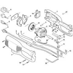 Viking TE600 - Electric Motor - Parts Diagram