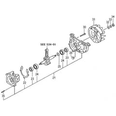 Tanaka TED-250RS - Crankcase