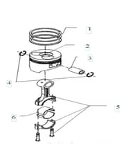 Husqvarna TF545DE - Piston & Crankshaft