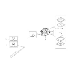 TG 2460 P -  - Efco Hedge Trimmer Carburettor Diagram