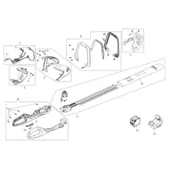 TGI 45 -  - Efco Hedge Trimmer Complete illustrated parts list Diagram