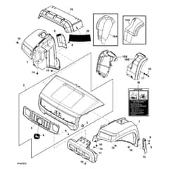 John Deere TH - PC9463 - Hood - ST486553