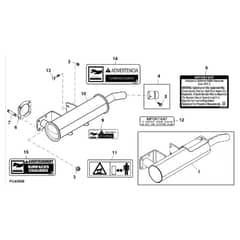 John Deere TH - PC9602 - Muffler - ST559865